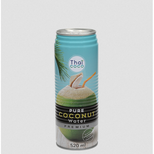 Canned coconut water with pulp 520 ml