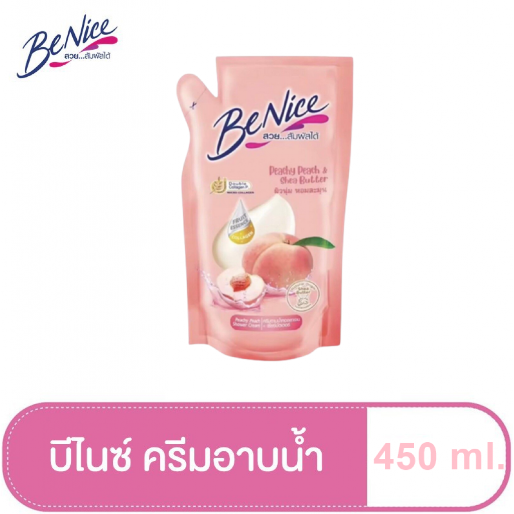 BeNice Shower Cream Peachy Peach Shea Butter 400ml