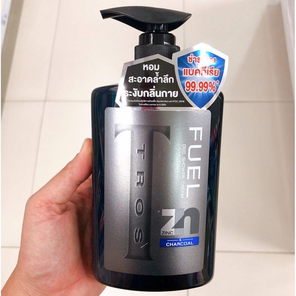 Tros Fuel Deodorant Zinc and Charcoal Body Wash 450ml.