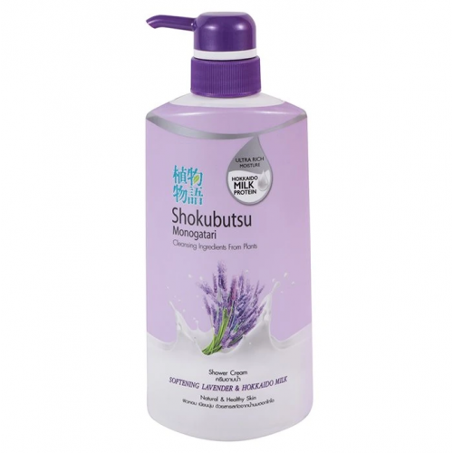 Shokubutsu Softening Lavender and Hokkaido Milk Bath 500ml.