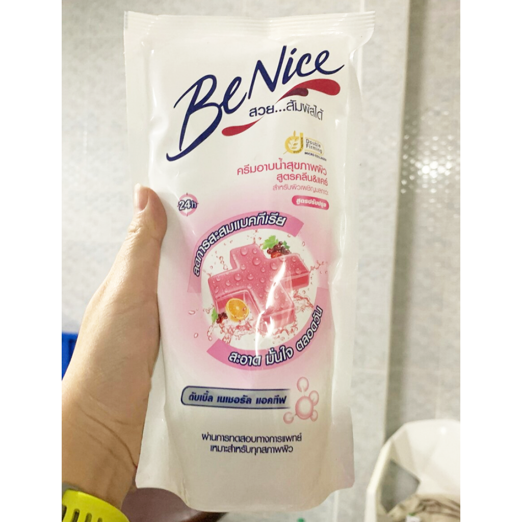 Benice Clean and Care Shower Cream 400ml. Refill