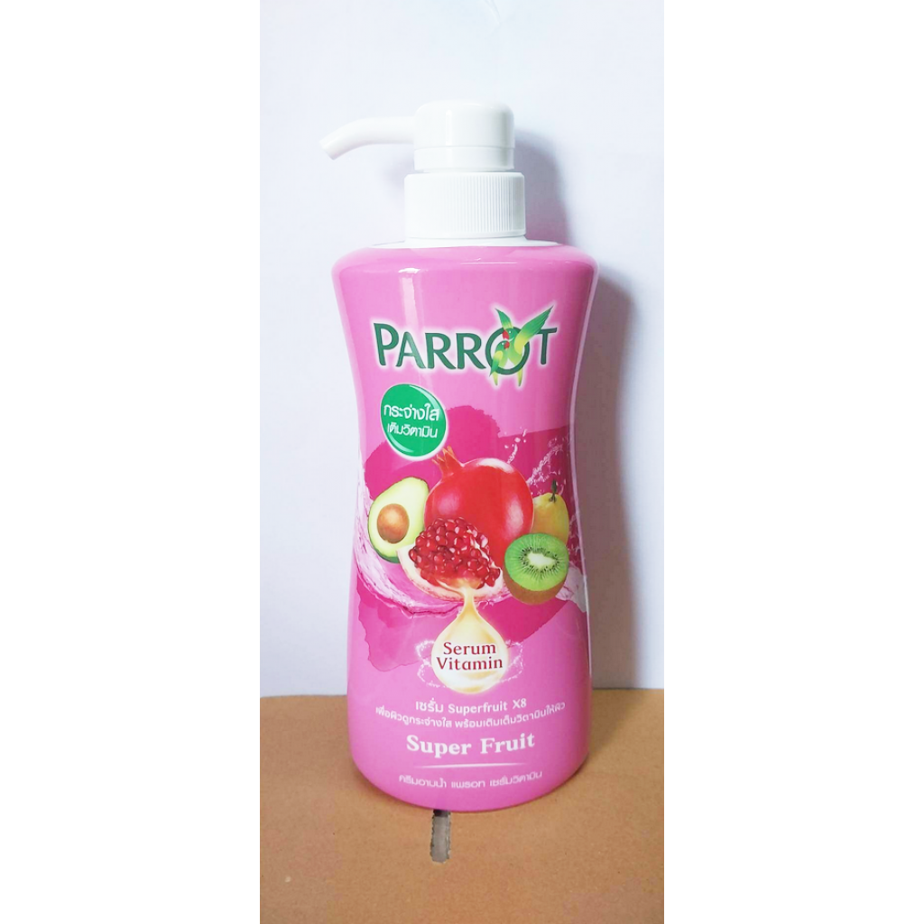 Parrot Bath Serum Vitamin Super Fruit 450ml.