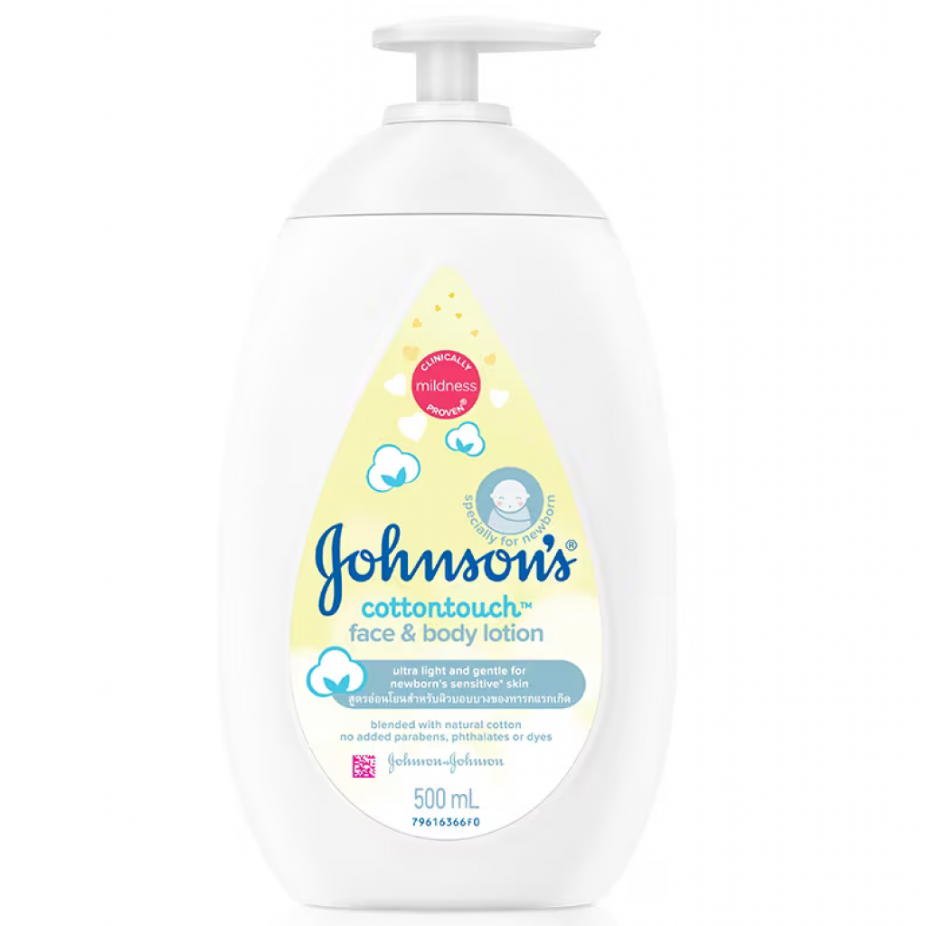 Johnsons Cotton Touch Face and Body Lotion 500ml.