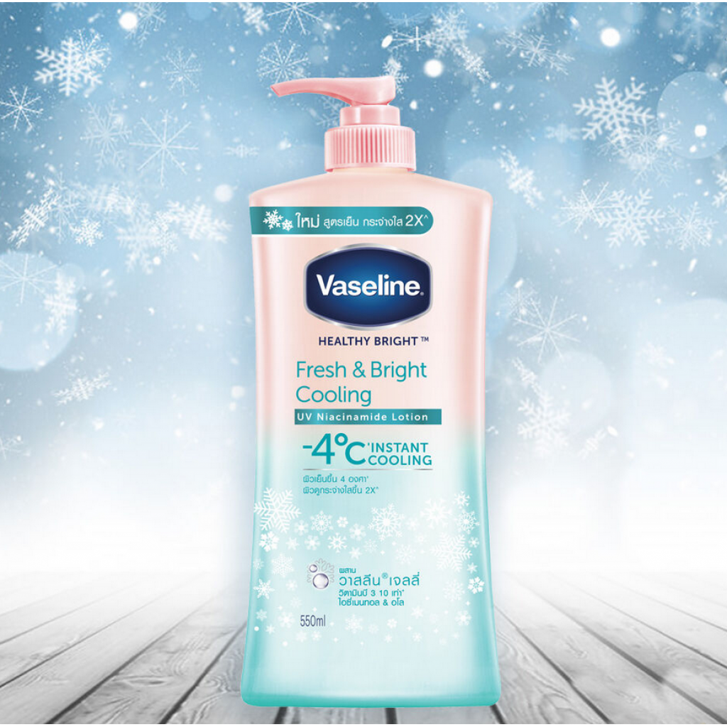 Vaseline Fresh and Bright Cooling UV Lotion 500ml.