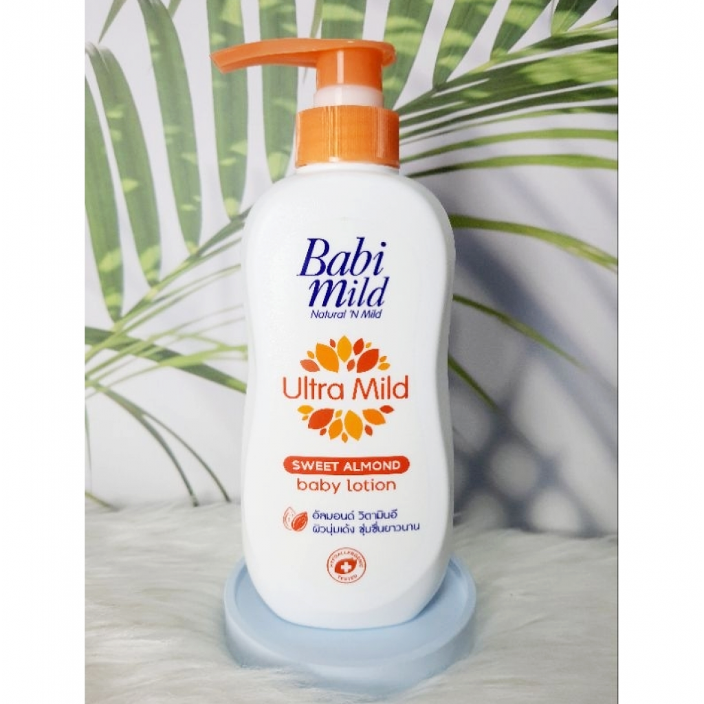 Babi Mild Ultra Mild Sweet Almond Baby Lotion 400ml.