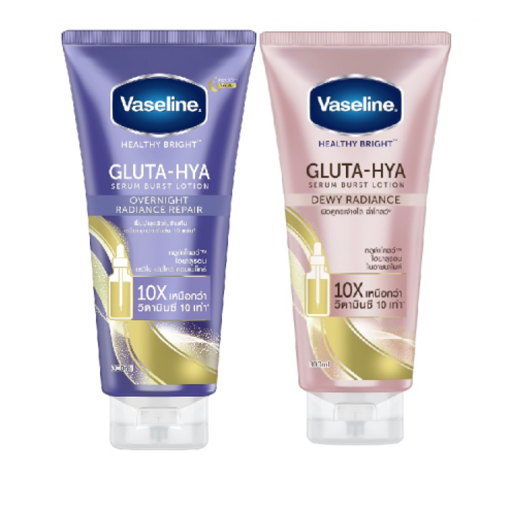 Vaseline Dewy and Overnight 300ml.Pack 2