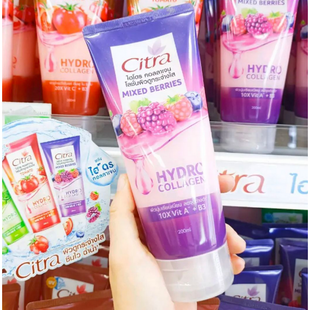 Citra Hydro Collagen Bright Mixed Berries Lotion 200ml.