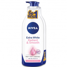 Nivea Extra White Radiant and Smooth Lotion 600ml.1Free1