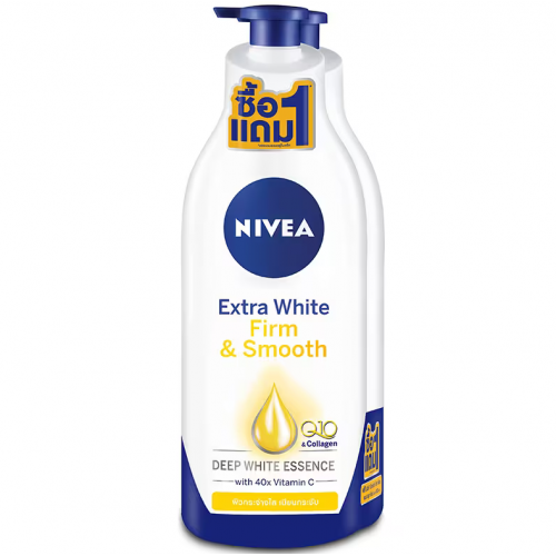 Nivea Extra White Firm and Smooth Lotion 600ml.1Free1