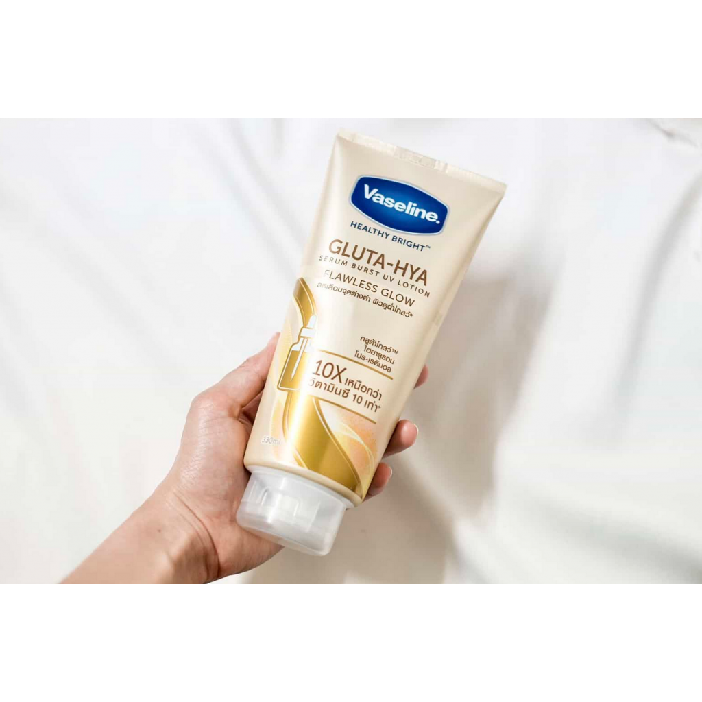 Vaseline Gluta Hya Burst UV Flawless Glow Serum 300ml.