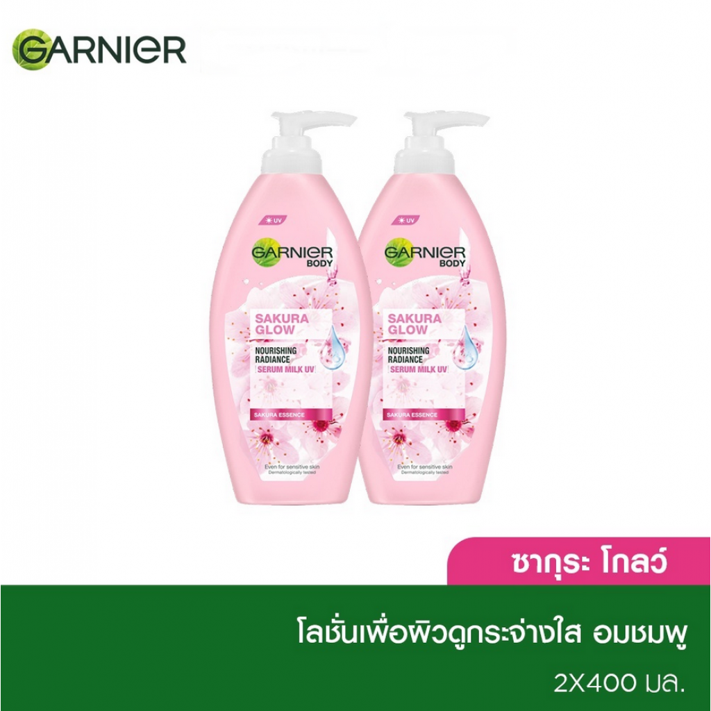 Garnier Body Lotion Sakura White Pack2 400ml