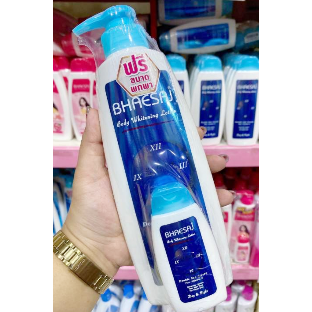 Bhaesaj Body Whitening Lotion Double Sun Screen 400ml