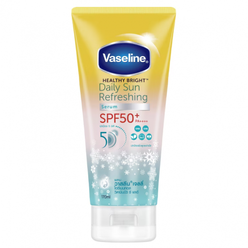 Vaseline Healthy Bright Daily Sun Refreshing Serum SPF50 170ml.