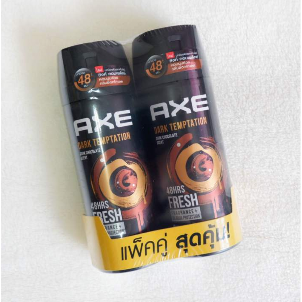 AXE Dark Temptation Deodorant Body Spay 135ml.Pack 2