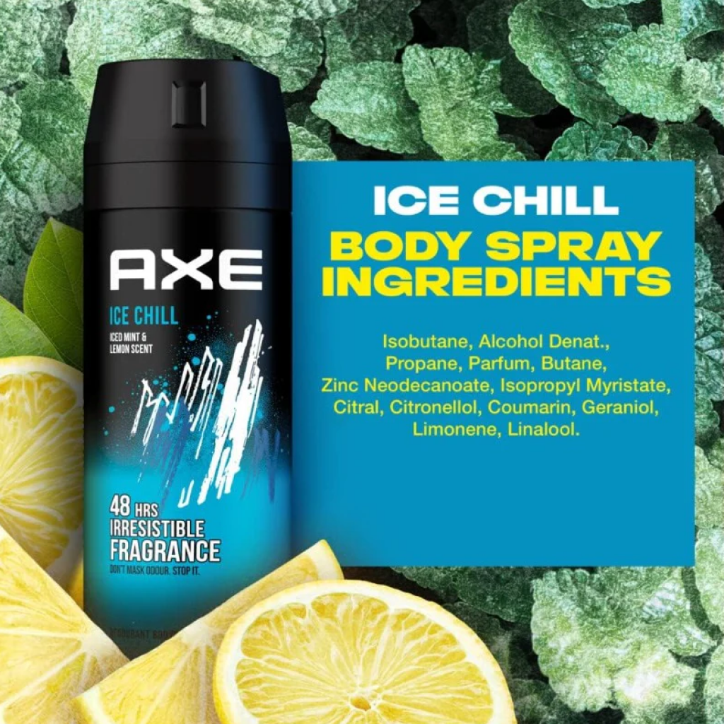 AXE Ice Chill Deodorant Body Spay 135ml.Pack2