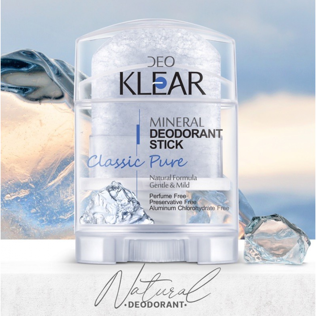 Deoklear Mineral Deodorant Stick Classic Pure 70g.