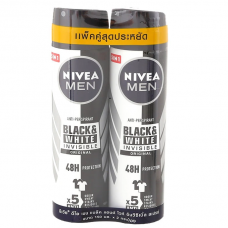 Nivea Men Black and White Invisible Spray 150ml. Pack 2