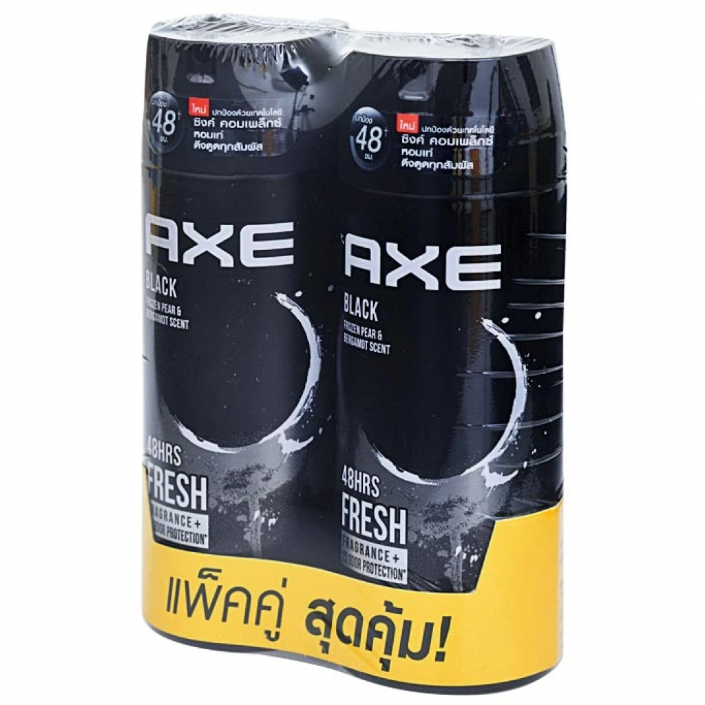 Axe Black Deodorant Body Spay 135ml.Pack2