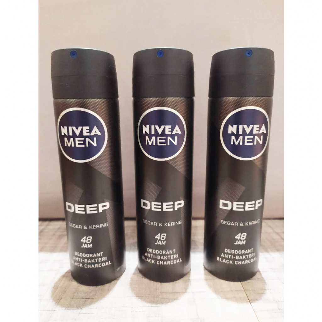 Nivea Men Deep Spray 150ml. Pack 2