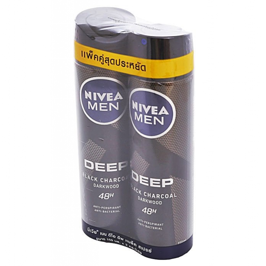 Nivea Men Deep Spray 150ml. Pack 2