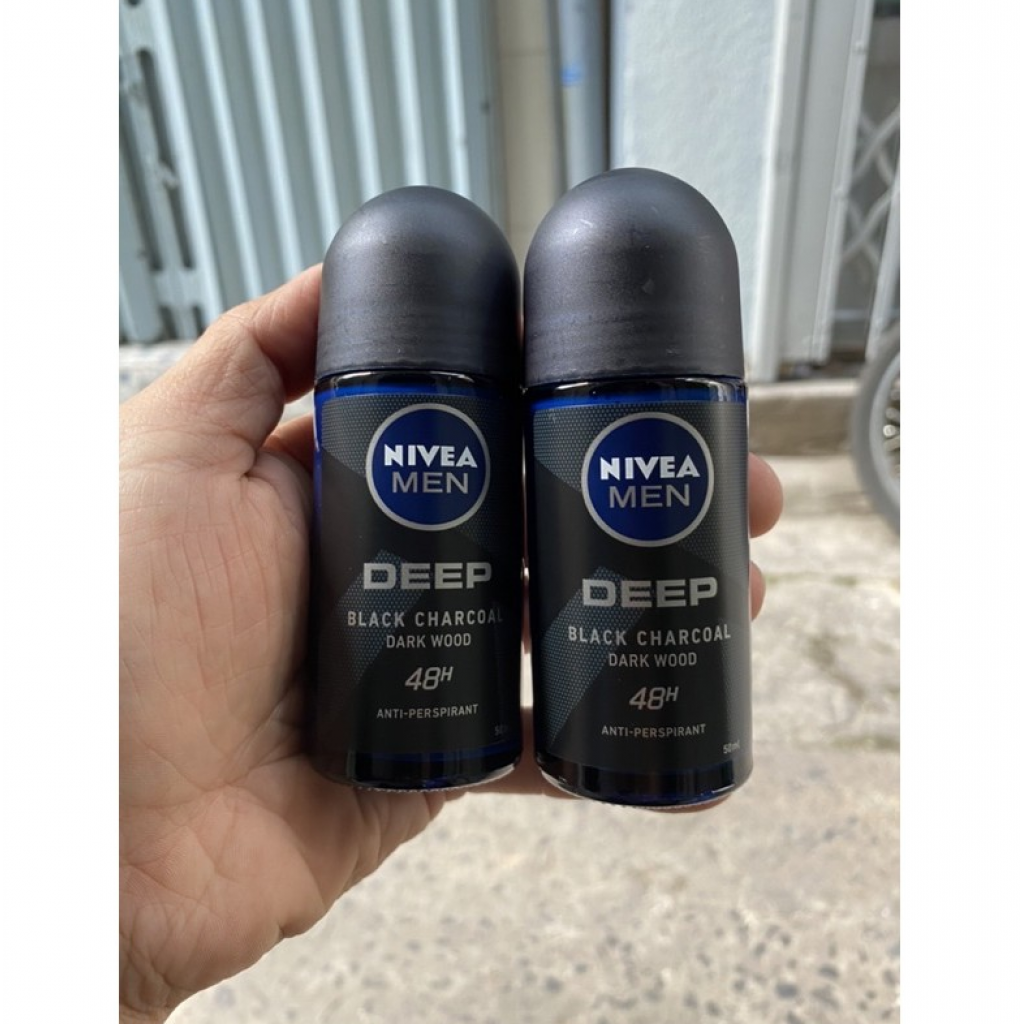 Nivea Men Deep Roll On 50ml. Pack 2