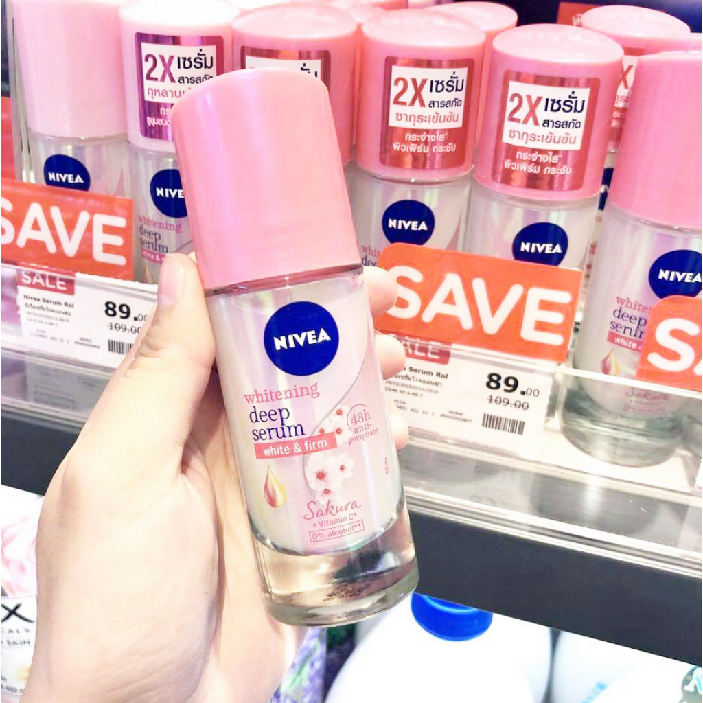 Nivea Whitening Deep Serum Roll On Sakura 40ml