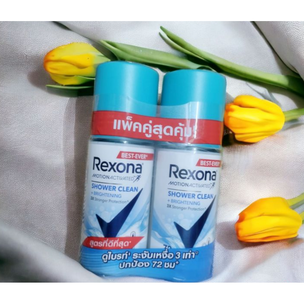 Rexona Shower Clean 45ml.Pack 2