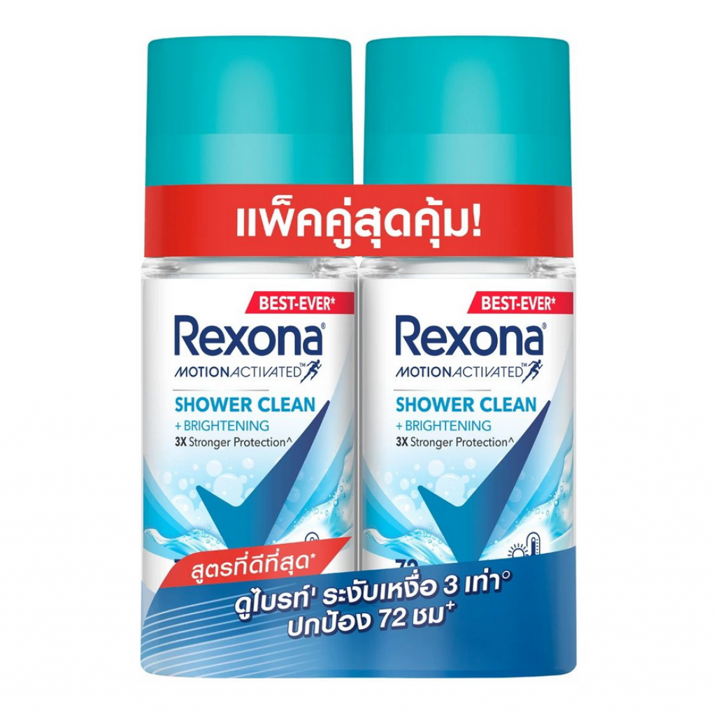 Rexona Shower Clean 45ml.Pack 2