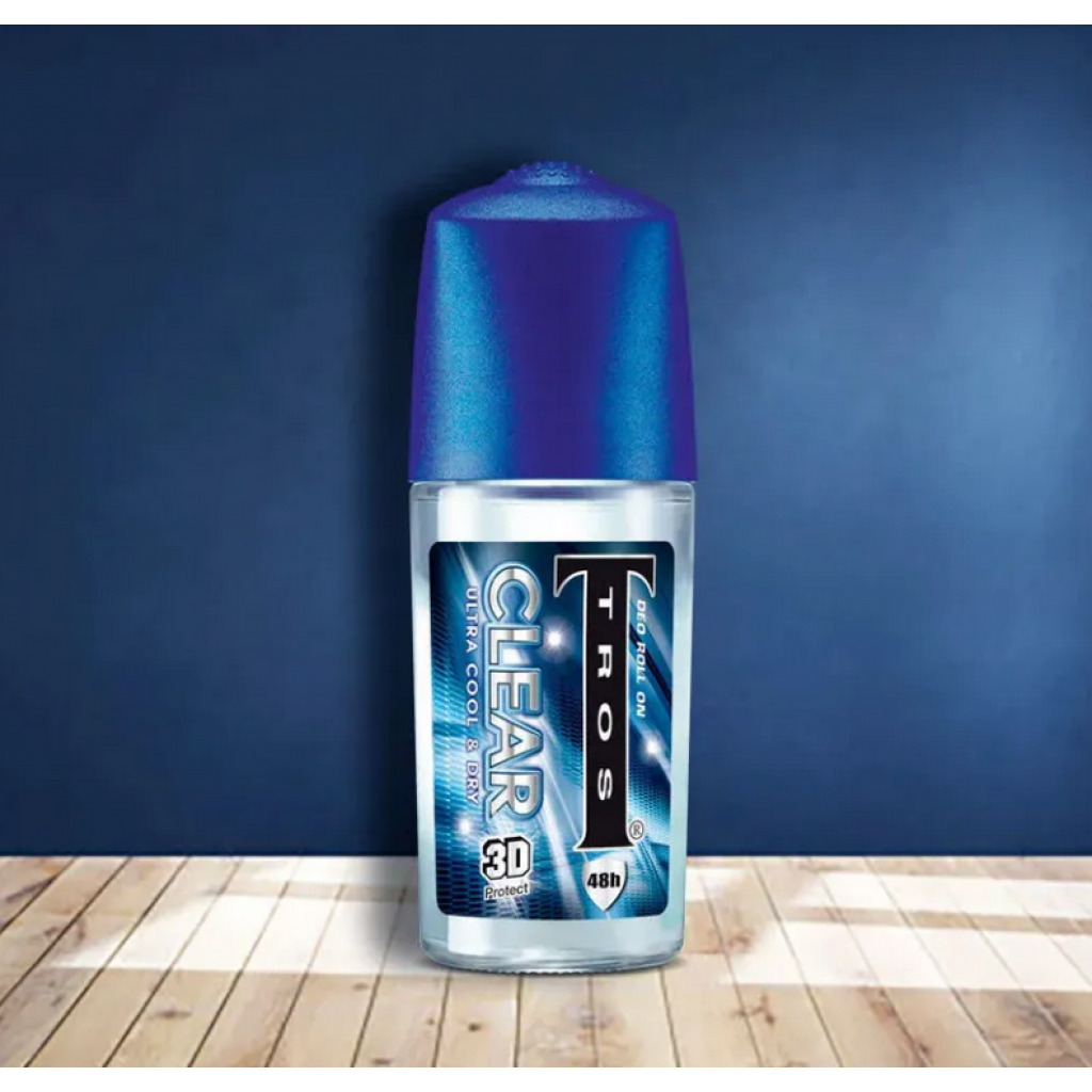 Tros Deodorant Rollon Clear Ultra and Cool 45ml.