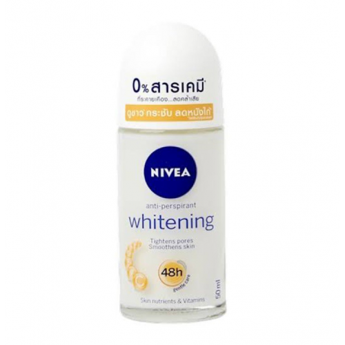 Nivea Deo Whitening Roll On 50ml. Pack 2