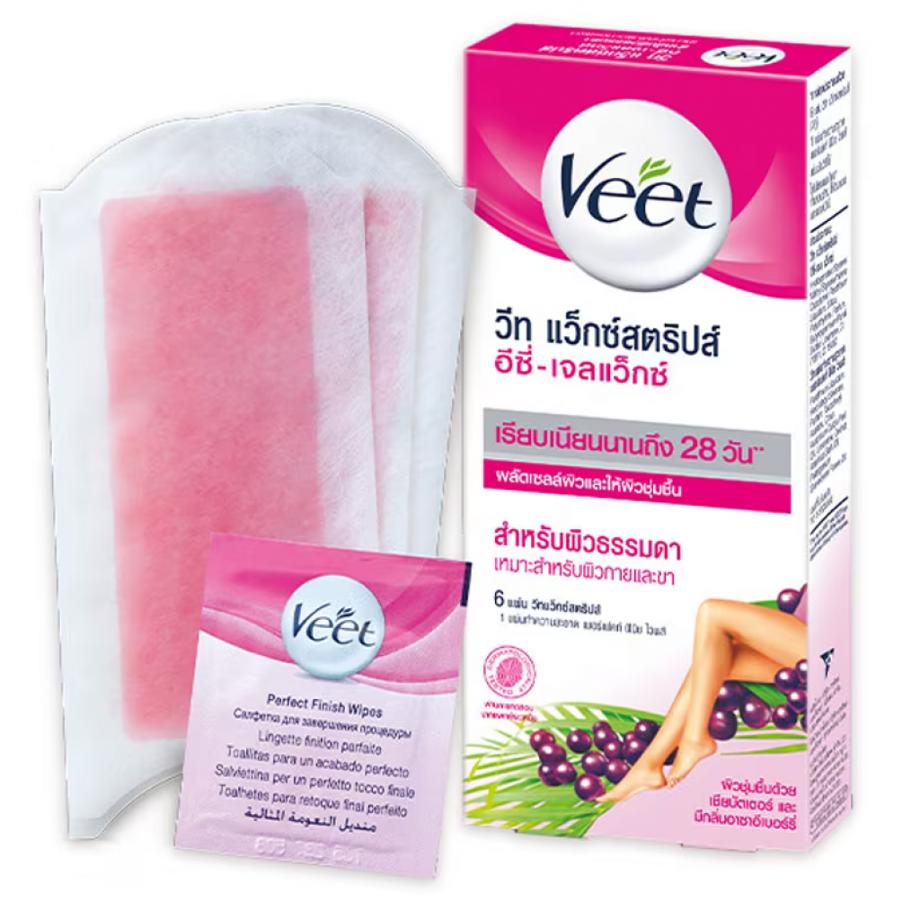 Veet Wax Strips Shea Butter and Berry for Normal Skin 3pairs