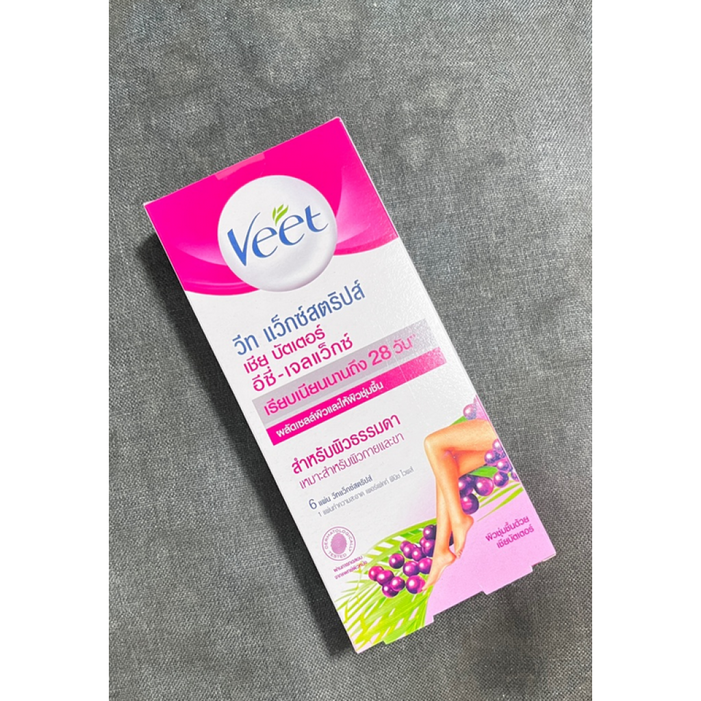 Veet Wax Strips Shea Butter and Berry for Normal Skin 3pairs