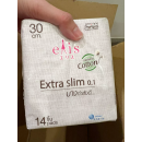 Elis Extra Slim 0.1 Sanitary Napkin Night Ultra Slim Wings 30cm. 14pcs