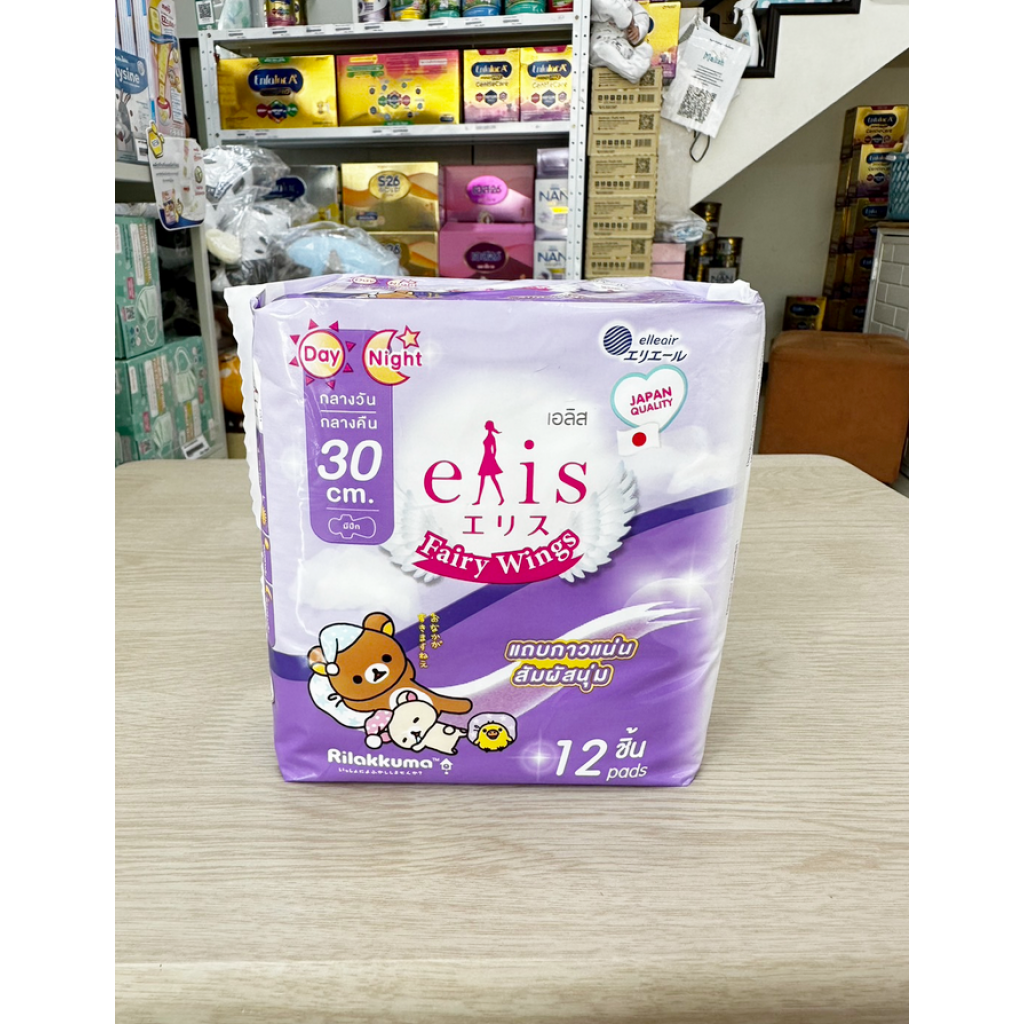 Elis Fairy Wings Sanitary Napkin Night 30cm. 12pcs.