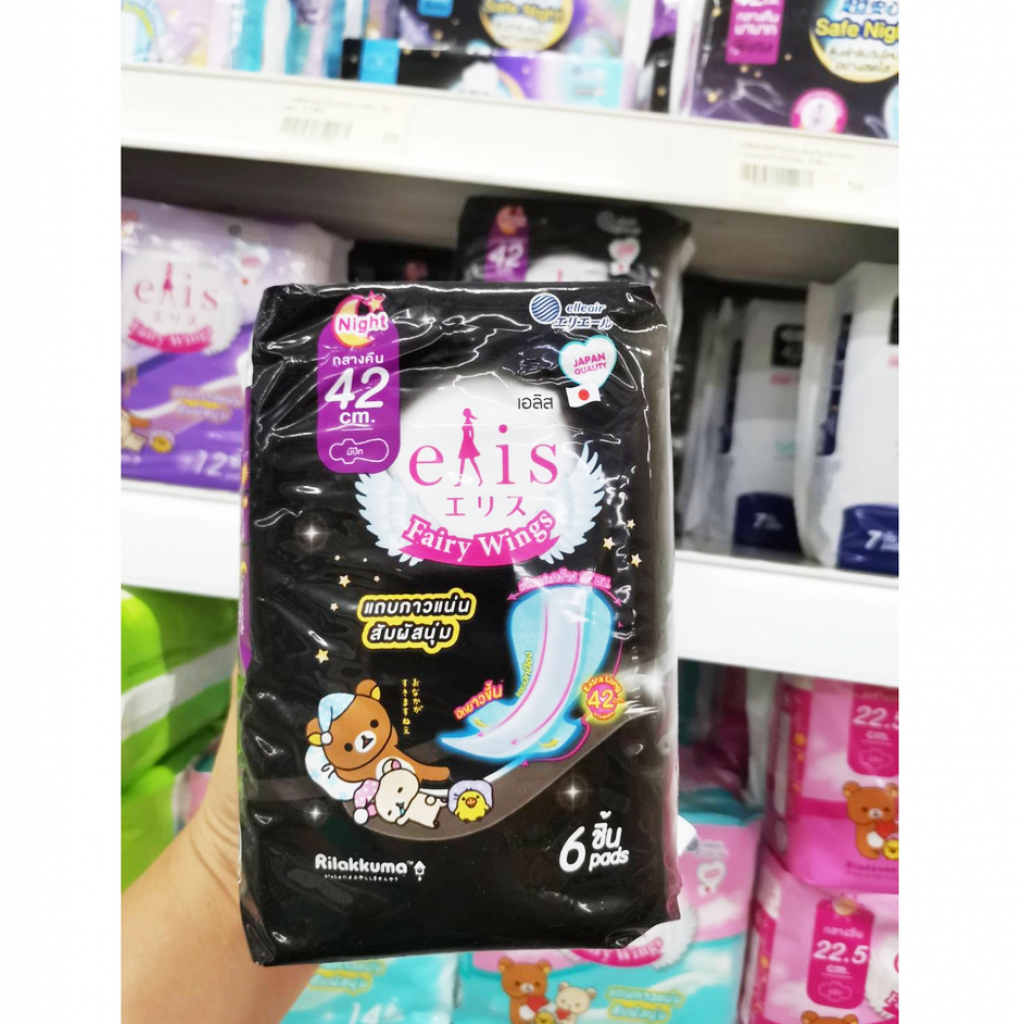 Elis Fairy Wings Sanitary Napkin Night 42cm. 6pcs.