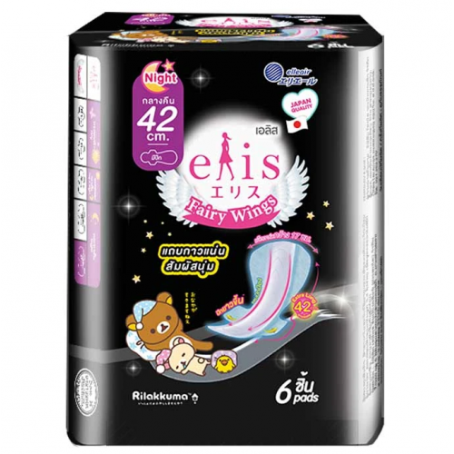 Elis Fairy Wings Sanitary Napkin Night 42cm. 6pcs.