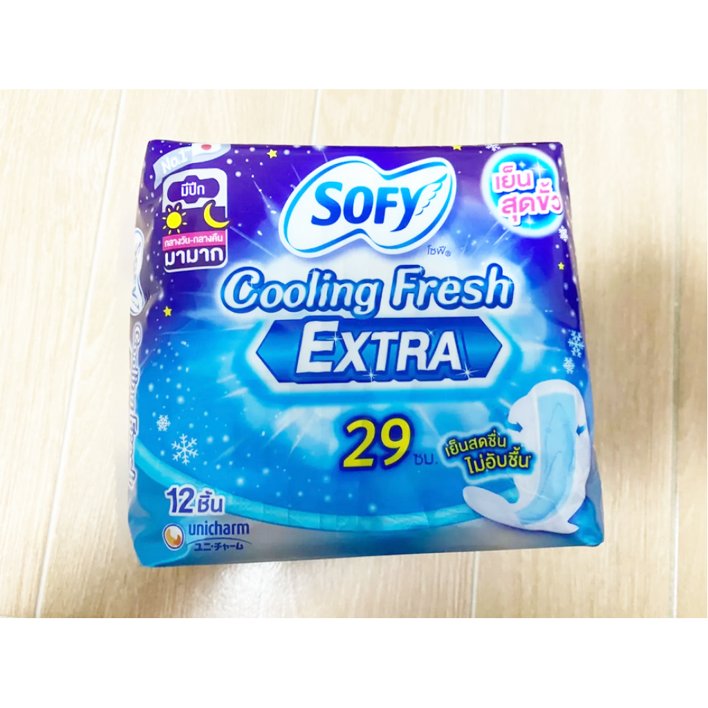 Sofy Cooling Fresh Extra Slim Night 25cm. 12pcs.