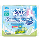 Sofy Cooling Fresh Natural Sanitary Napkins Super Slim 0.1 Wing 25cm