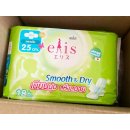 Elis Smooth and Dry Sanitary Napkin Day Slim Wings 25cm. 18pcs