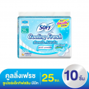 Sofy Cooling Fresh Sanitary Super Active Slim Wing 25cm.