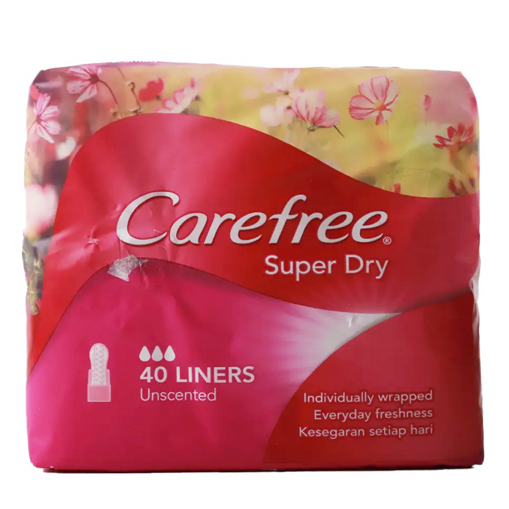 Carefree Panty Liner Regular Unscented 40pcs.