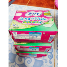 Sofy Panty Liners Long and Wide AntiBac Uncented 36pcs.