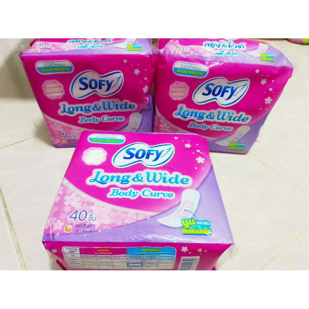 Sofy Pantyliner Long and Wide Unscemted 40pcs.