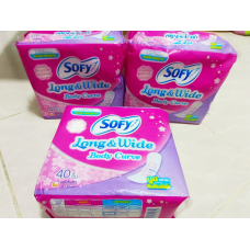 Sofy Pantyliner Long and Wide Unscemted 40pcs.