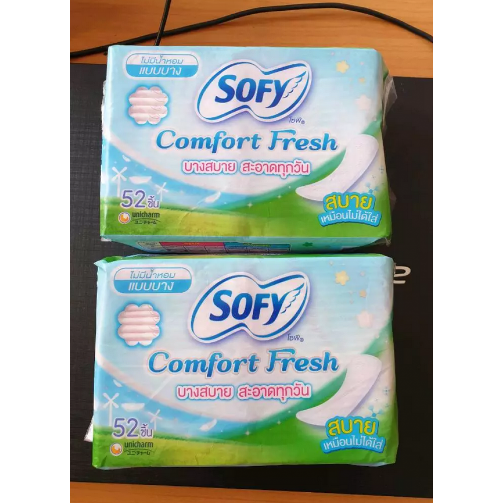 Sofy Panty liner Comfort Fresh Unscented 52pcs.