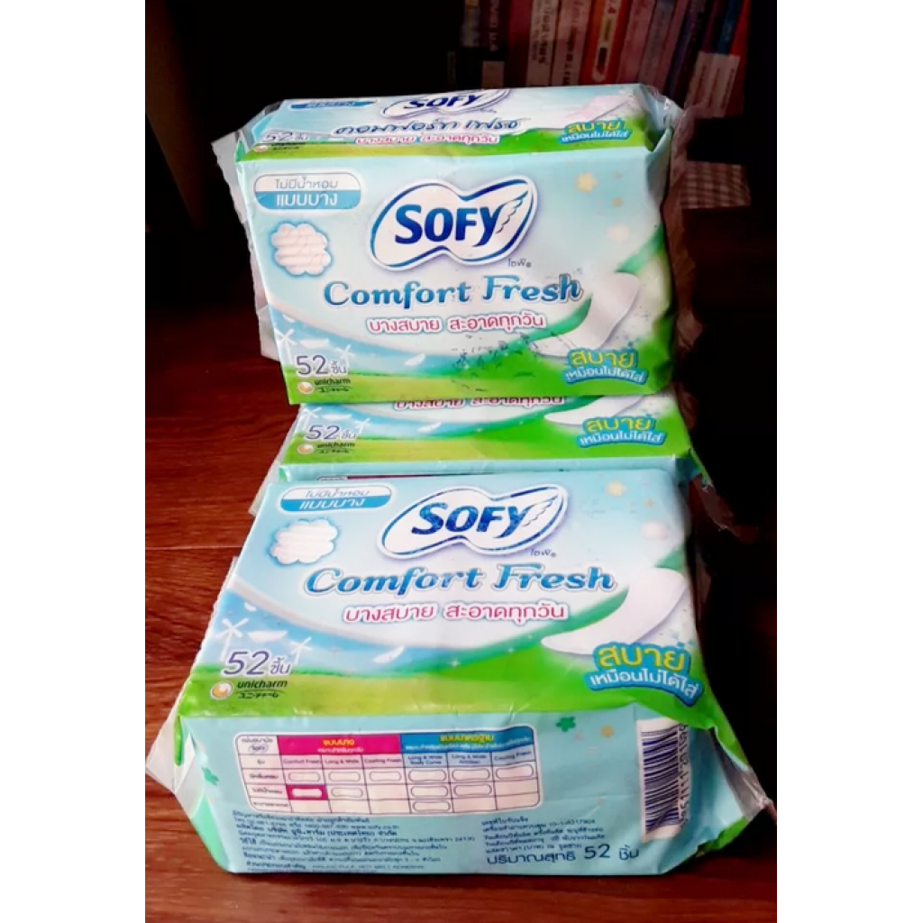 Sofy Panty liner Comfort Fresh Unscented 52pcs.