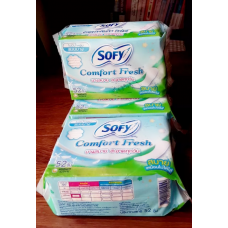 Sofy Panty liner Comfort Fresh Unscented 52pcs.