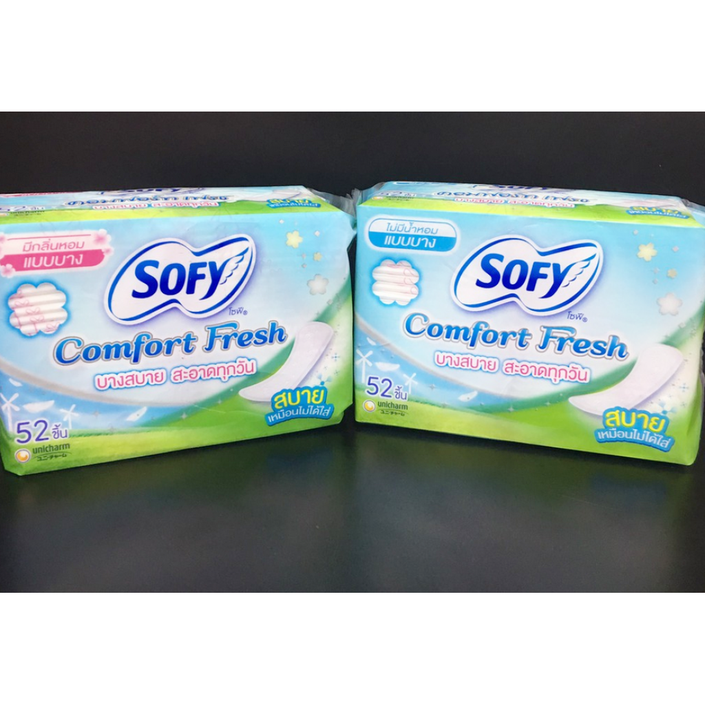 Sofy Panty liner Comfort Fresh Unscented 52pcs.