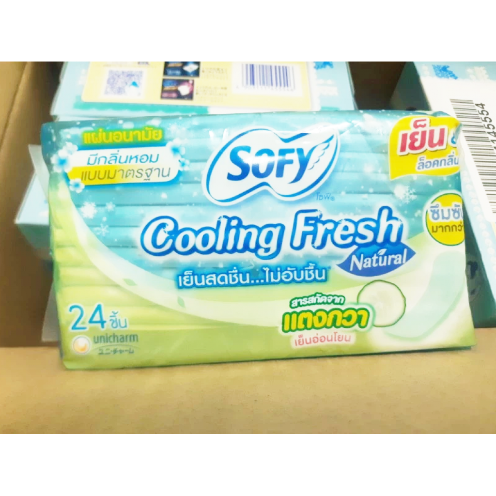 Sofy Panty Liners Cooling Fresh Natural Regular Scented 24pcs.