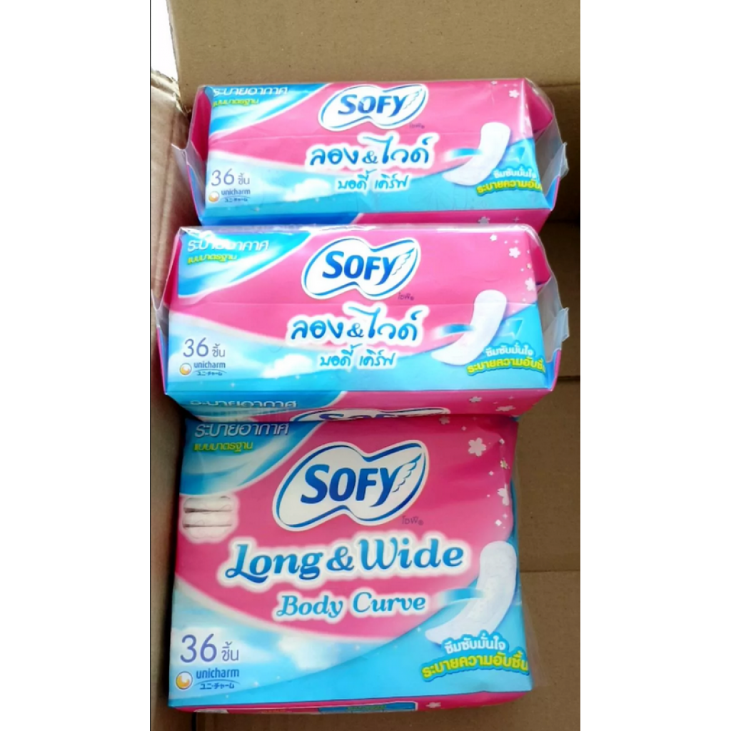 Sofy Panty liner Long and Wide Breathable 36pcs.